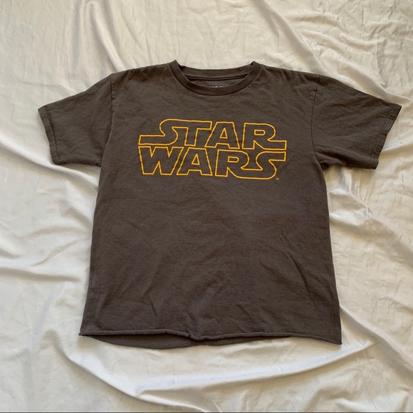 Star Wars Tops - Star Wars Logo Cropped & Cut Tee
